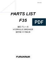 Parts List F35: 油圧ブレーカ Hydraulic Breaker