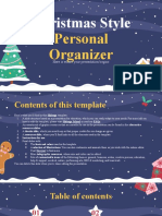 Christmas Style Personal Organizer