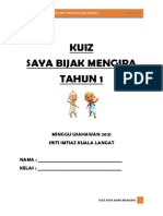 Kuiz Saya Bijak Mengira Tahun 1