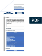 Renewable Energy Planning Database: Table Headings