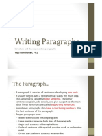 Week 11. Writing Paragraphs