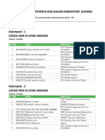 Daftar Kelompok Peserta KKN Dalam Kabupaten Kupang: No Nim Nama Fakultas