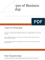 Four Types of Business Ownership