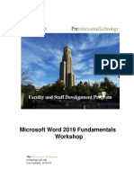 CLASS - Microsoft Word 2019 Fundametals Manual