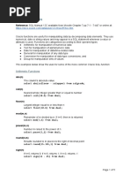 Oracle SQL Functions