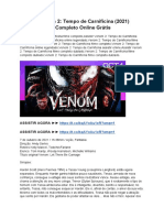 Assistir Venom 2 - Tempo de Carnificina (2021) Dublado Filme Completo Online Grátis