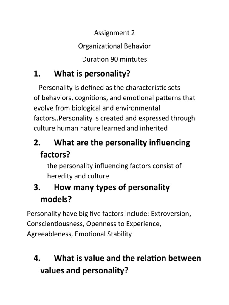 Understanding Personality and EQ Factors | PDF | Emotional Intelligence ...