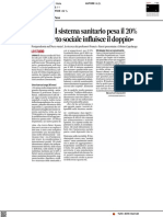 Salute, il sistema sanitario pesa il 20% - Il Corriere Adriatico del 14 novembre 2021