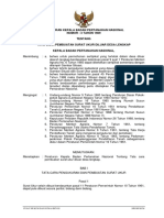 Peraturan Kepala BPN Nomor 3 Tahun 1989 TTG Tata Cara Pembuatan Surat Ukur Diluar Desa Lengkap