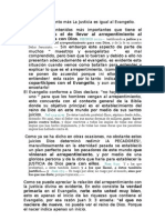 Arrepentimiento Más La Justicia de Dios Es Igual Al Evangelio