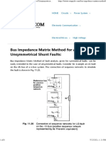 Bus Impedance Matrix Method For Analysis of Unsymmetrical Shunt Faults