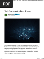 Basic Statistics For Data Science