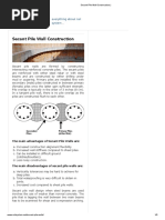 Secant Pile Wall Design Example | PDF | Deep Foundation | Civil Engineering
