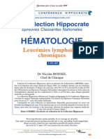 I-10-163-Leucémies lymphoïdes chroniques