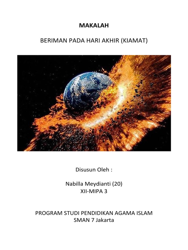 Makalah Hari Kiamat Pdf