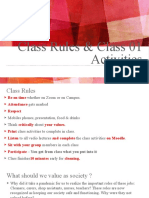 Class Rules & Class 01 Activities: Rose Leung