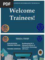 Welcome Trainees!: Teksquad Institute of Information Technology