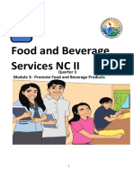 FOOD and BEVERAGE Services NC II Quarter 3 Module 3 Weeks 9 12 SDO Rizal IDEA Module SHS Template Updated