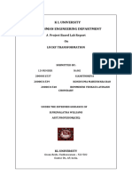 K L University Freshman Engineering Department: A Project Based Lab Report On Lucky Transformation