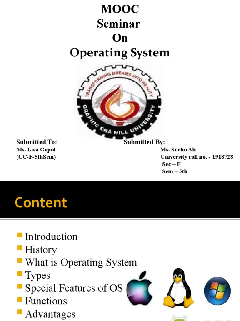 Overview of Operating Systems | PDF | Operating System | Input/Output