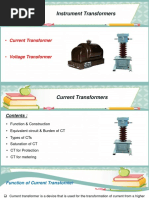 Instrument Transformers: - Current Transformer