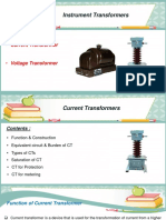 Instrument Transformers: - Current Transformer