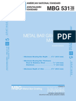 Metal Bar Grating Manual: Ansi/Naamm Standard American National Standard