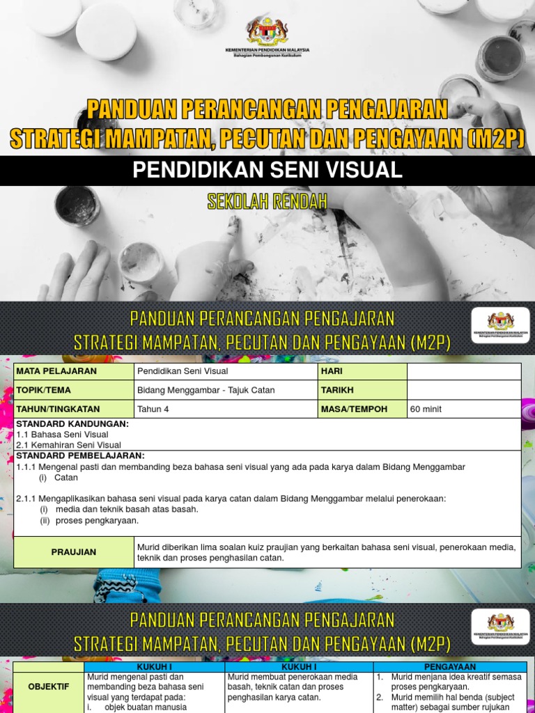 M2p Penerangan Panduan Perancangan Pengajaran Psv Pdf