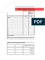 Research Problem / Research Questions: Date