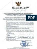 Pengumuman Peserta SKD Yang Dinyatakan Mengikuti SKB CPNS Di Lingkungan Pemerintah Kabupaten Tapanuli Utara Formasi Tahun 2021