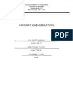 Urinary Catherization: St. Paul University Dumaguete College of Nursing Dumaguete City First Semester, 2021-2022