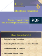 Market Potential and Sales Forecasting: Market Industry (Category) Think About The Product/industry of Your Choice