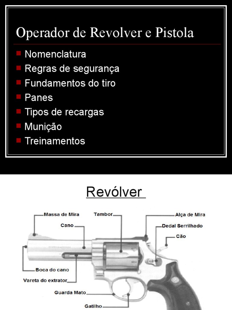 Verificação Do Revolver e Pistola | PDF | Projéteis | Munição, image size:768x1024