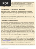 ASTM and Grain Size Measurements