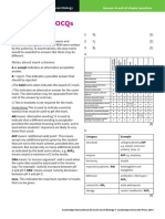 Answers To Eocqs: Notes About Mark Schemes