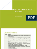 Engineering Mathematics Ii MA-2001: Dr. Umber Sheikh