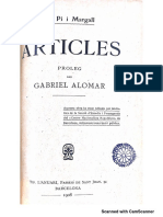 PI i MARGALL, Articles (Proleg Gabriel Alomar)