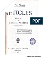 PI I MARGALL, Articles (Proleg Gabriel Alomar)