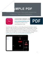 Sample PDF: Voice Recorder Voice Memo