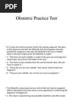 OB-GYN Board Exam Questions | PDF | Ovarian Cancer | Childbirth