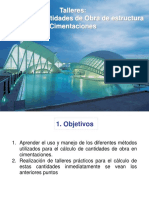 Taller Cantidades Obra Cimentaciones