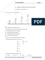 2.speed, Velocity and Acceleration Homework