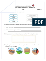 3° Evaluación Palabras Homófonas y Homografas