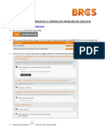 How To Download A Certificate From BRCGS Educate