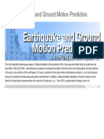 1.10 Earthquake and Ground Motion Prediction