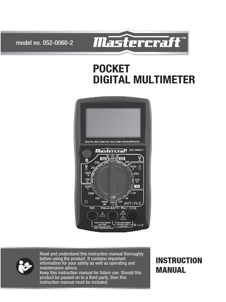 Mastercraft - Thermomètre numérique à piles