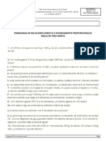 Hadriano Gerard More Guillen - Trabajo en Clase - Problemas Con Magnitudes Directas e Inversas - 1ero A