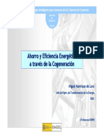 Formación sobre ahorro energético a través de la cogeneración para asesores de Cámaras de Comercio