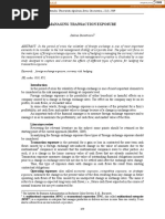 Managing Transaction Exposure: Keywords: Foreign Exchange Exposure, Currency Risk, Hedging. JEL Codes: G30, F31