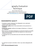 4. radiograpic quality and technique evaluation